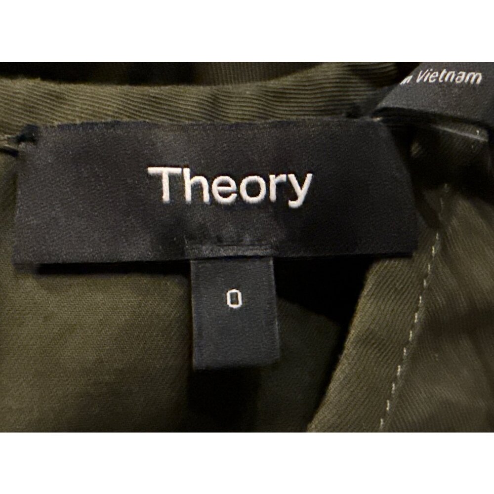 Theory Women's Crewneck Sleeveless Stretch Cotton Minidress Size 0 New with Tag - Picture 7 of 7
